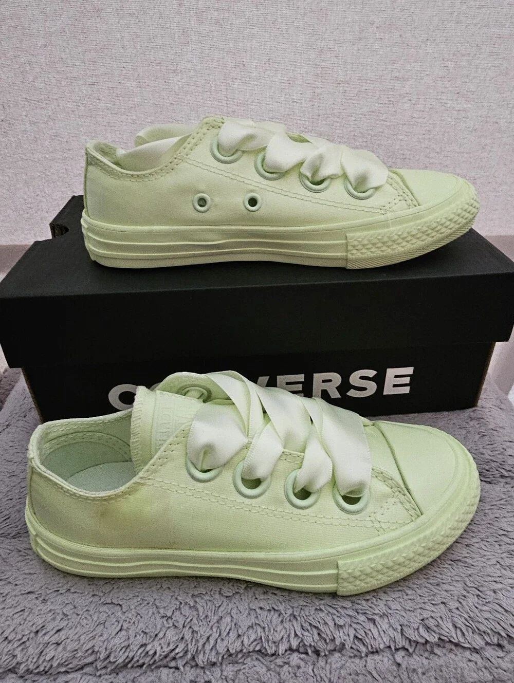 Converse Chuck Taylor All Star Barely Volt GS Size US 12 Small Mark On Side
